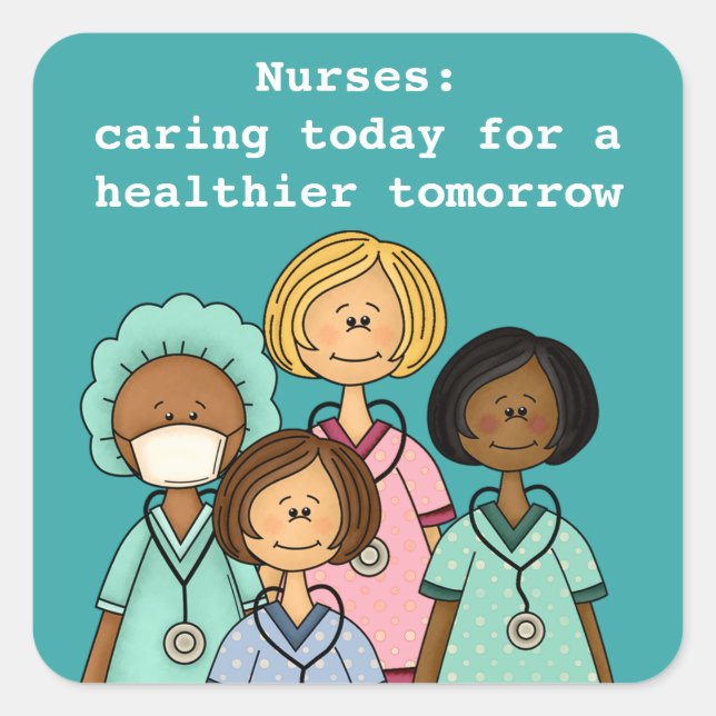 Group of Nurses Nurses Day | Nurses Week Stickers (Front)