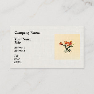 Group of Orange Lilies Business Card