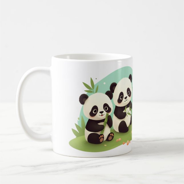 Group Of Pandas Coffee Mug (Left)