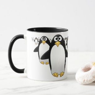 Group of Penquins on a coffee mug