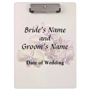 Group of Phalaenopsis Orchids Wedding Products Clipboard