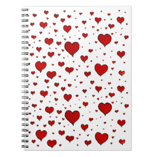 Group of Red Hearts Notebook