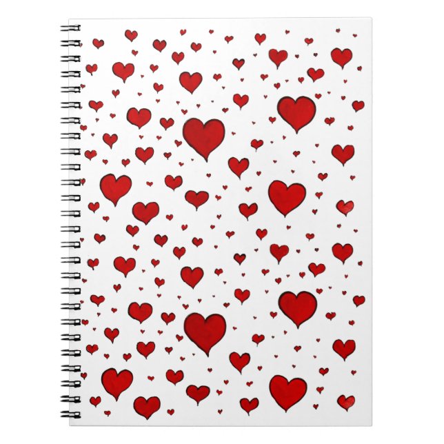 Group of Red Hearts Notebook (Front)