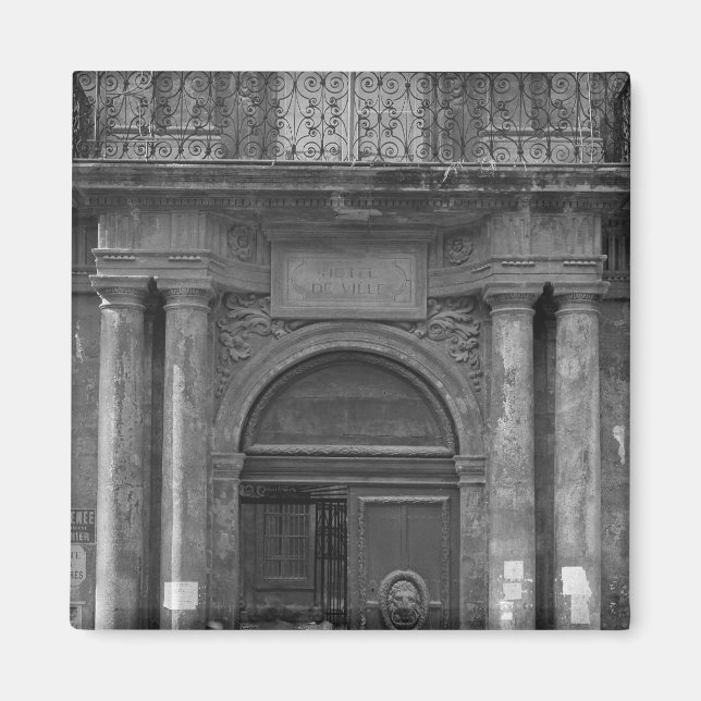 Group of schoolboys leaving the Hotel de Ville Magnet (Front)