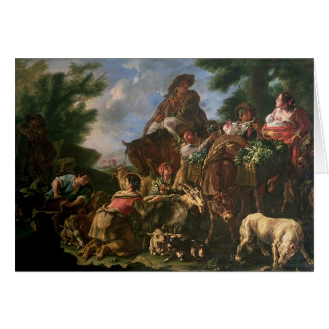 Group of shepherds with a horse (Front Horizontal)