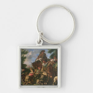 Group of shepherds with a horse key ring