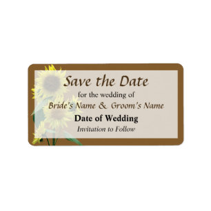 Group of Sunflowers Label