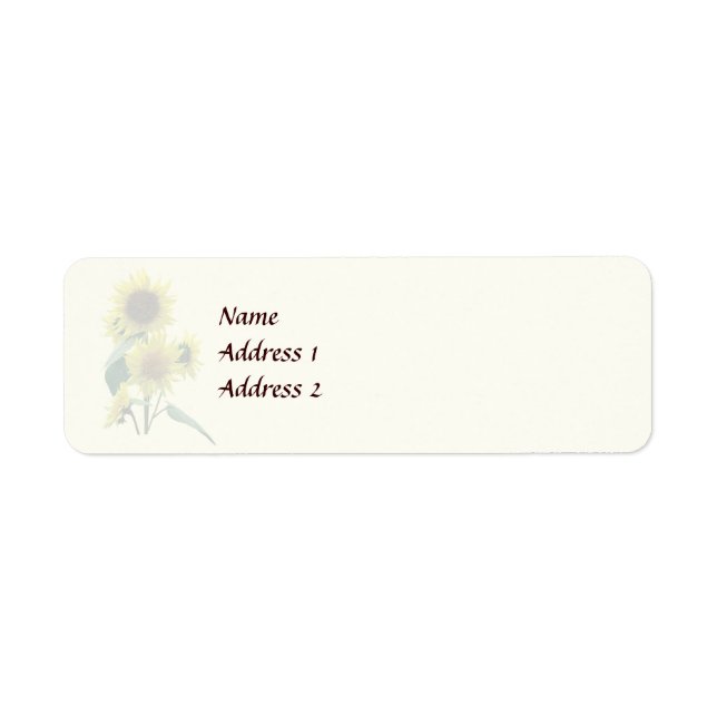 Group of Sunflowers Wedding Products (Front)