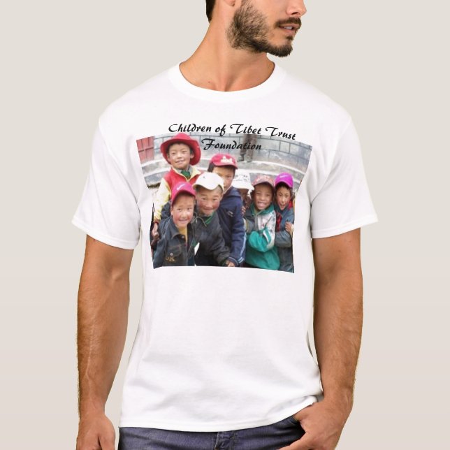 GROUP OF TIBETAN BOYS2, Children of Tibet Trust... T-Shirt (Front)