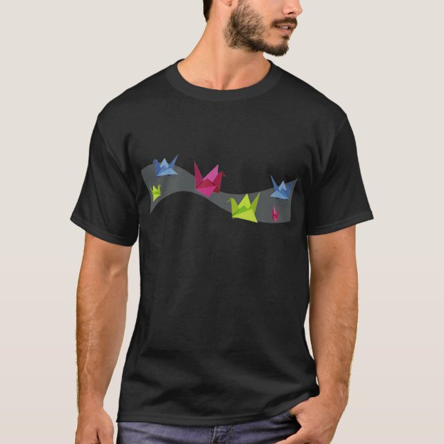 Group of various Origami swan T-Shirt (Front)