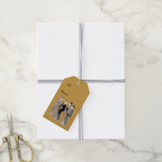 Group of Vintage Japanese Geisha Women Gift Tags