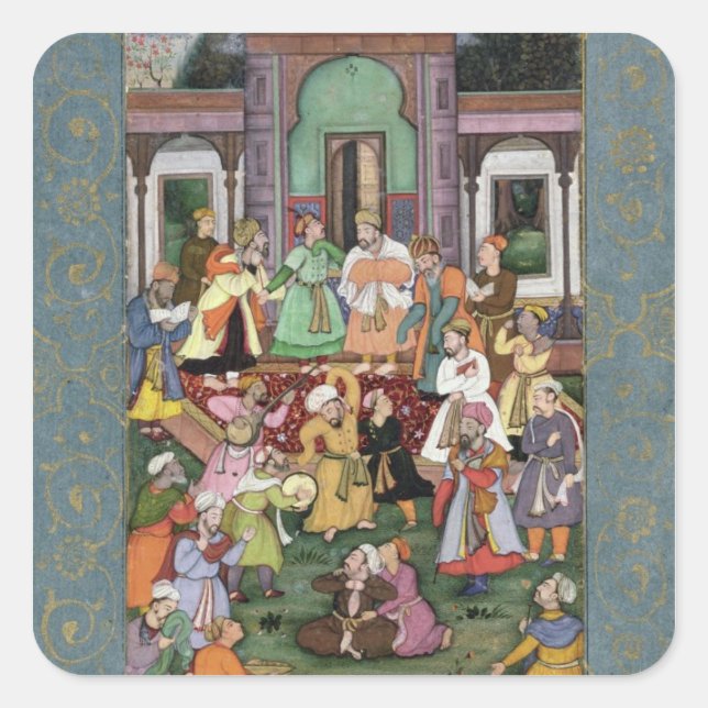 Group of Whirling Dervishes, from the Large Clive Square Sticker (Front)