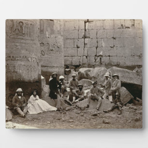 Group photograph in the Hall of Columns, Karnak, T Plaque