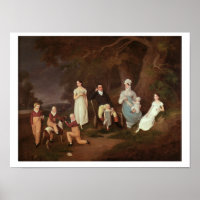 Group portrait of a Squire, his Wife and Children