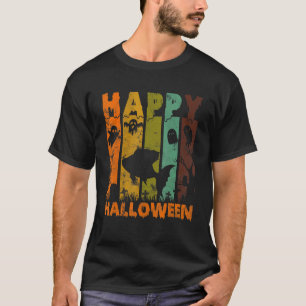 Group Pyjamas Matching Halloween Costume Retro Fis T-Shirt