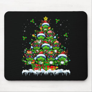 Group Santa Reindeer Elf Frogs Xmas Tree Colorful Mouse Mat