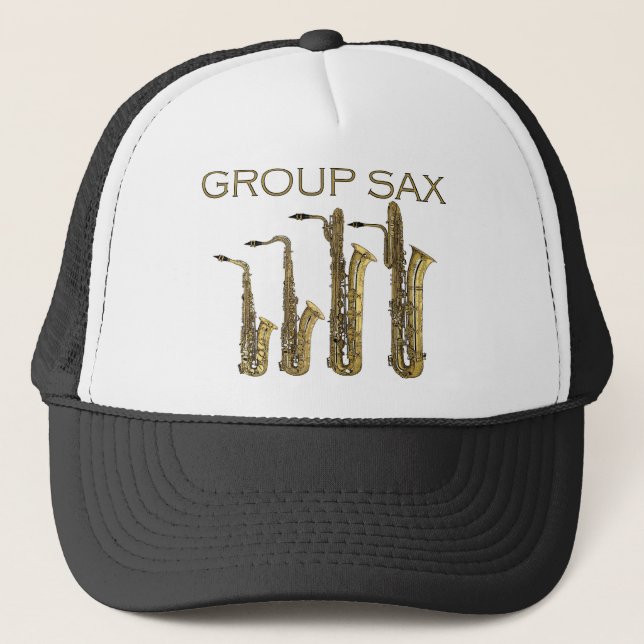 Group Sax Trucker Hat (Front)