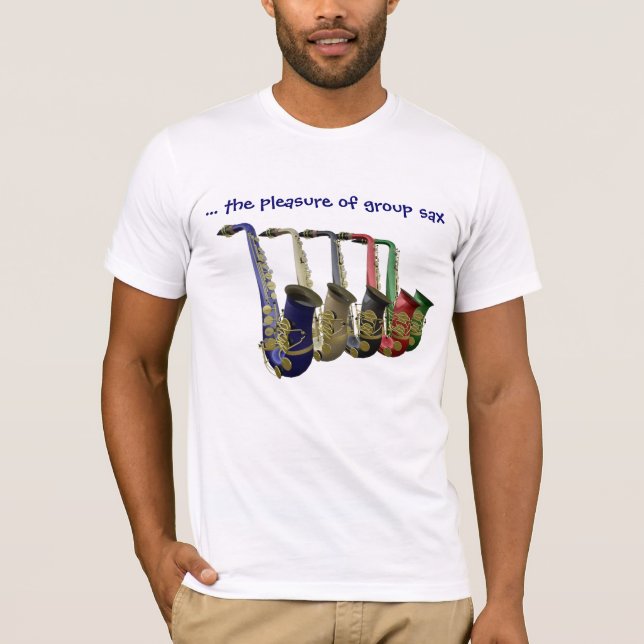 Group Saxophone T Shirt (Front)