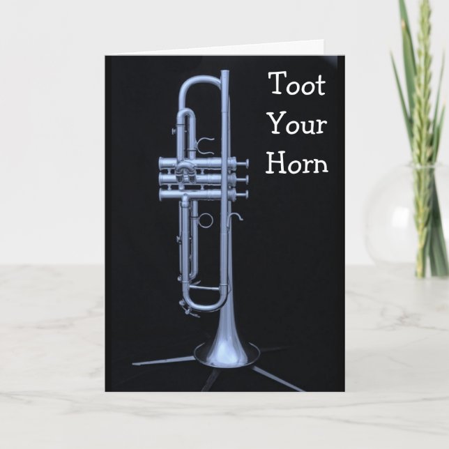 GROUP SAYS TOOT YOUR HORN BIRTHDAY CARD (Front)