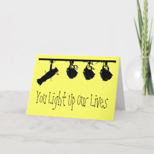 Group Thank You Card For Light Crew
