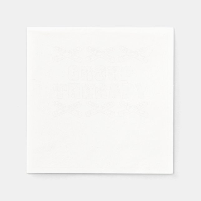 Group Therapy Cigar Smoking Tobacco Humidor Gift Napkin (Front)