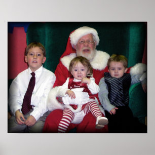 group with santa poster