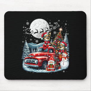 Group Xmas Gnome Snowman Santa Chihuahuas On Ckup Mouse Mat