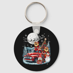 Group Xmas Gnome Snowman Santa Chow Chows On Ckup  Key Ring