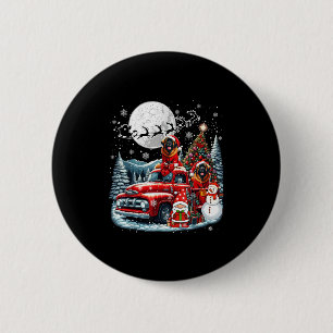 Group Xmas Gnome Snowman Santa Leonbergers On Ckup 6 Cm Round Badge