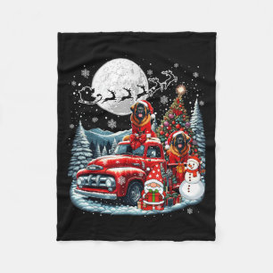 Group Xmas Gnome Snowman Santa Leonbergers On Ckup Fleece Blanket