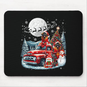 Group Xmas Gnome Snowman Santa Leonbergers On Ckup Mouse Mat