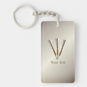 Grouped Dart Design Personal Key Ring