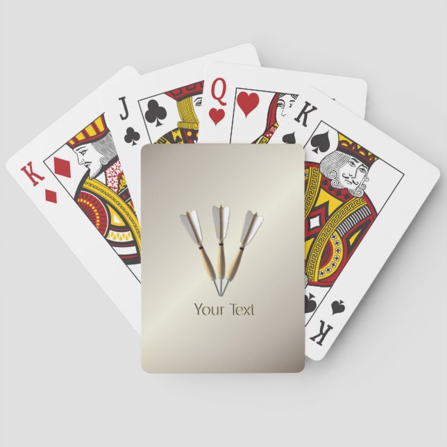 Grouped Dart Design Playing Cards (Back)