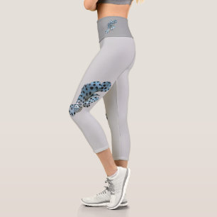 Grouper - Abstract Design - Cut out of a photo    Capri Leggings