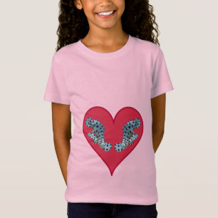 Grouper Twins in a Red Heart - Illustration T-Shirt