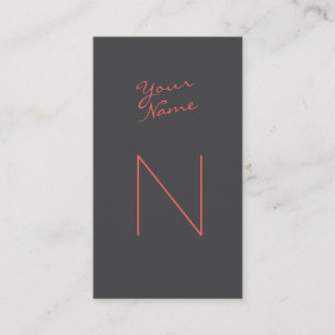 Groupon Modern Script Business Card