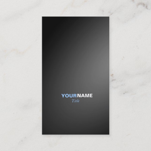 Groupon Noir Business Card (Front)