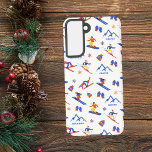 Grouse Mountain Vancouver Ski Snowboard Pattern Samsung Galaxy Case<br><div class="desc">A funny winter skiing seamless pattern for the ski resort Grouse Mountain in North Vancouver,  British Columbia,  Canada,  North America. Perfect gift idea for winter sports lovers: ski,  snowboard,  freestyle,  ski jump,  cross-country skiing.</div>