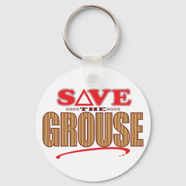 Grouse Save Key Ring (Front)