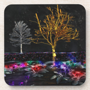 Grove of Living Gems Cork Coaster