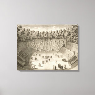Grove of the Salle du Bal, Versailles, from 'Les P Canvas Print