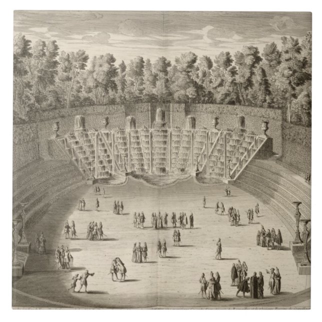 Grove of the Salle du Bal, Versailles, from 'Les P Tile (Front)