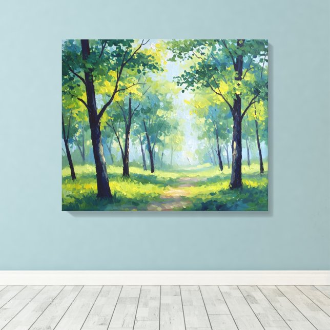 Grove Trail Canvas Print (Insitu(Wood Floor))