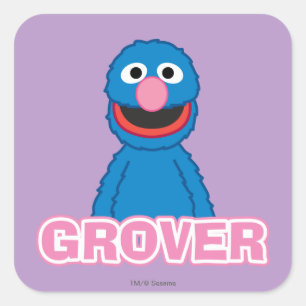 Grover Classic Style Square Sticker