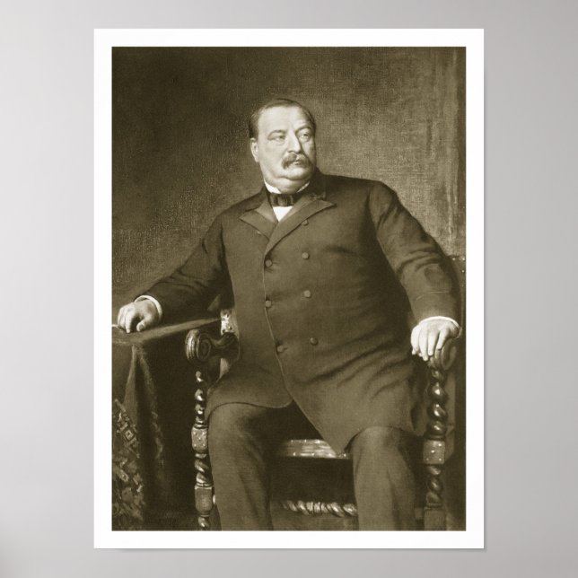Grover Cleveland, 22nd and 24th President of th Un Poster (Front)