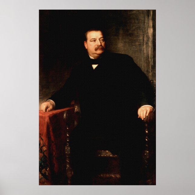 GROVER CLEVELAND Portrait by Eastman Johnson Print (Front)