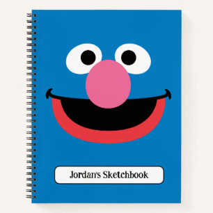 Grover Face Art Drawing Notebook