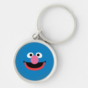 Grover Face Art Key Ring