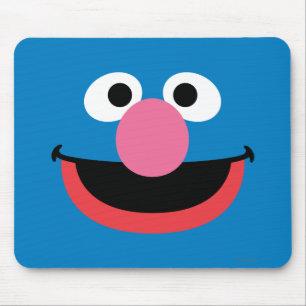 Grover Face Art Mouse Mat
