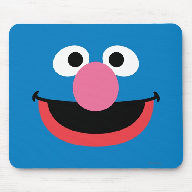 Grover Face Art Mouse Mat (Front)